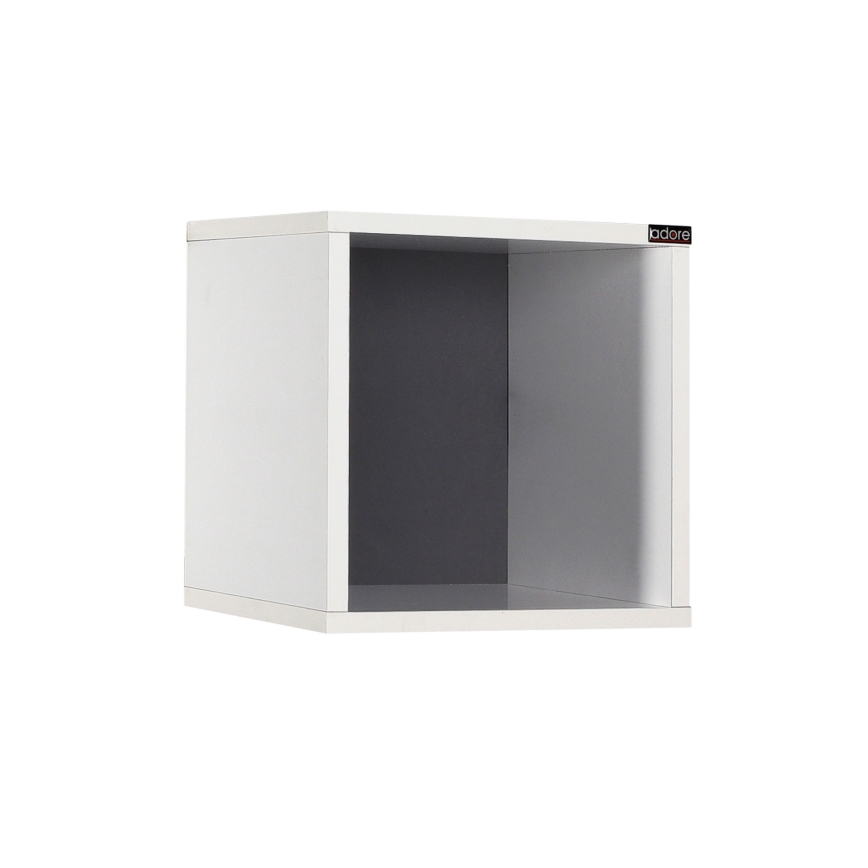 Vägghylla 33x33 cm vit