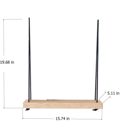 Vägghylla 50x40 cm gran