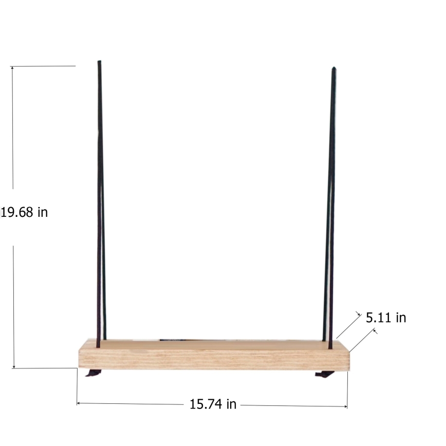 Vägghylla 50x40 cm gran