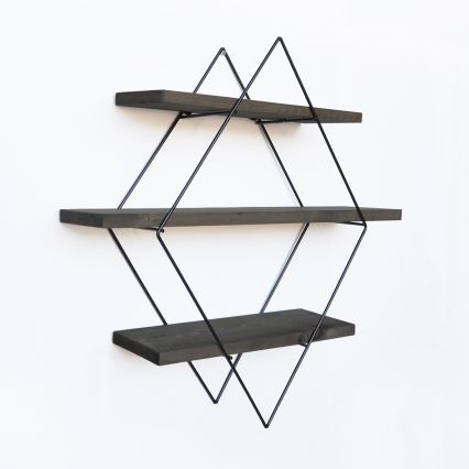 Vägghylla 60x60 cm gran