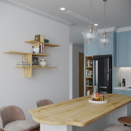 Vägghylla LEO 80,5x123 cm ek