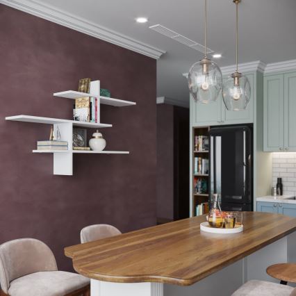 Vägghylla LEO 80,5x123 cm vit