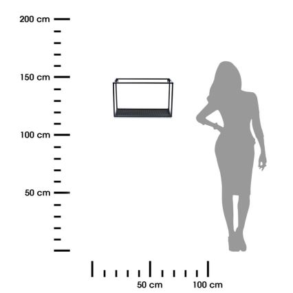 Väggmonterad hylla LOFT 30x50 cm