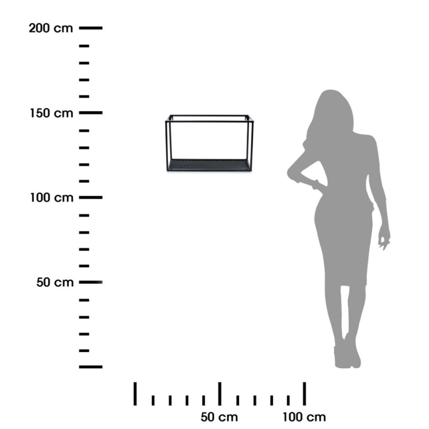 Väggmonterad hylla LOFT 30x50 cm