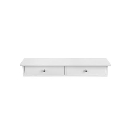 Vägghylla med fack SHELFY, vit