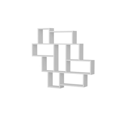 Vägghylla PAROLA 103,5x115,5 cm vit