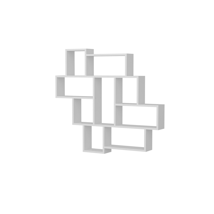 Vägghylla PAROLA 103,5x115,5 cm vit