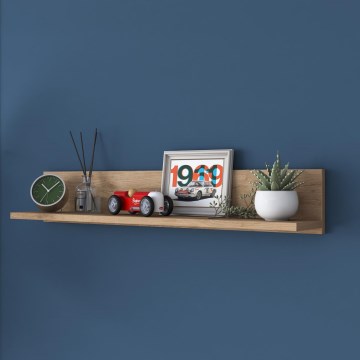 Vägghylla RANI 90x15 cm brun