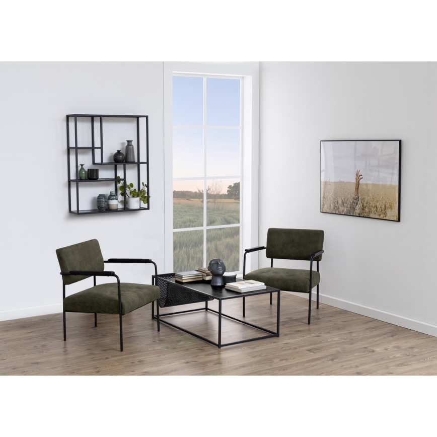 Väggmonterad hylla SARON antracit