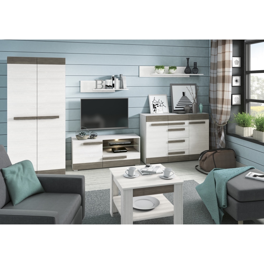 Vägghylla SARPA 23x92 cm vit