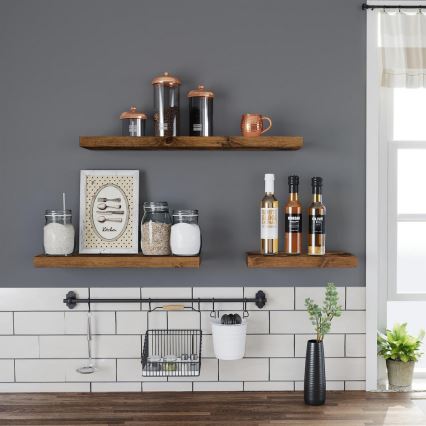 Vägghylla SHELFY, brun