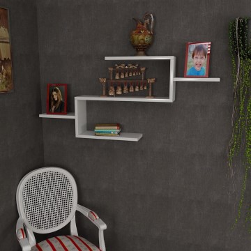 Vägghylla TWIST 49,4x104 cm vit