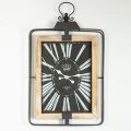 Väggklocka 1xAA 76x46 beige/svart