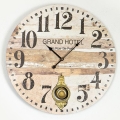Väggklocka 1xAA diameter 58,2 cm beige