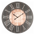 Väggklocka 1xAA, diameter 58,2 cm, svart/vit