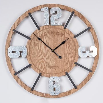 Väggklocka 1xAA diameter 60 cm beige