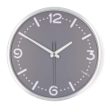 Väggklocka Ø 30,5 cm, mattkrom, drivs av 1 x AA-batteri