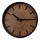 Väggklocka Ø 30 cm 1xAA svart/brun