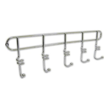 Väggkrok TWIST 4,3x14,5 cm i blank krom