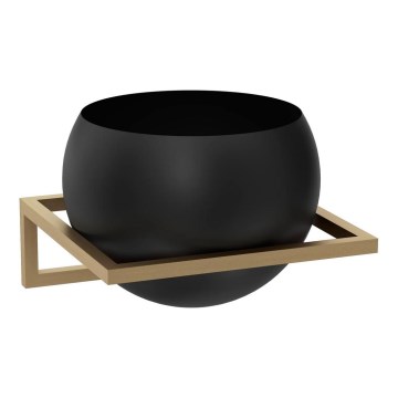 Väggkruka 27x29 cm guld