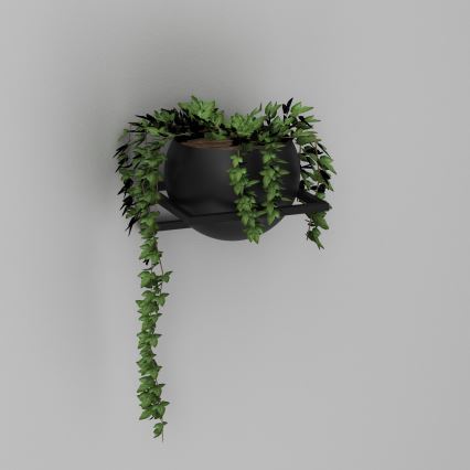 Väggkruka 27x29 cm svart