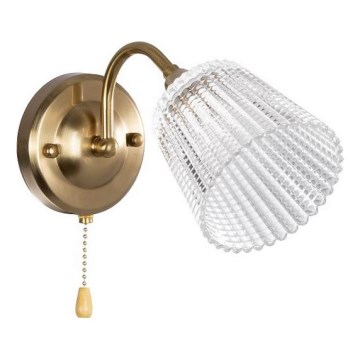 Vägglampa 1xE14/60W/230V guld