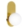 Vägglampa 1xE27/40W/230V guld/vit