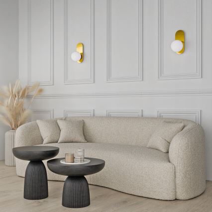 Vägglampa 1xE27/40W/230V guld/vit