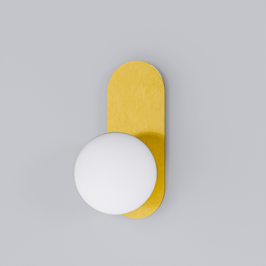 Vägglampa 1xE27/40W/230V guld/vit