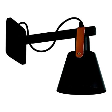 Vägglampa 1xE27/40W/230V svart