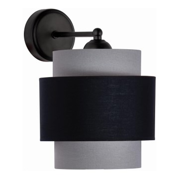 Vägglampa 1xE27/60W/230V grå
