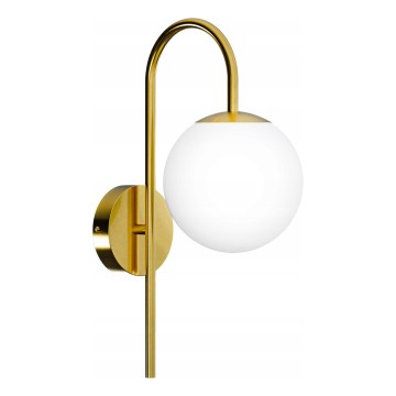 Vägglampa 1xG9/40W/230V guld/vit