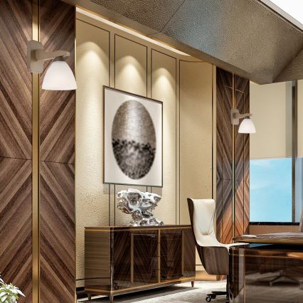 Vägglampa ADRIANO 1xE27/60W/230V bok