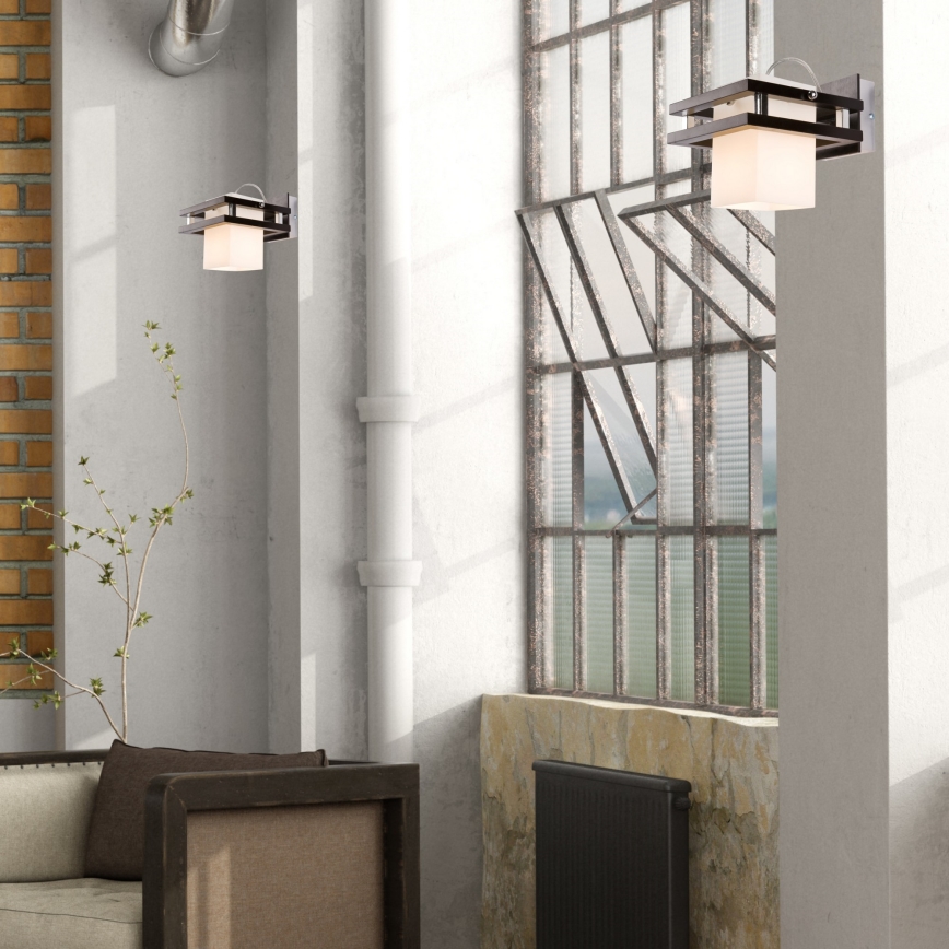 Vägglampa ALAN 1xE27/60W/230V bok