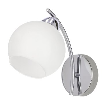 Vägglampa AMOS 1xE27/40W/230V skinande krom