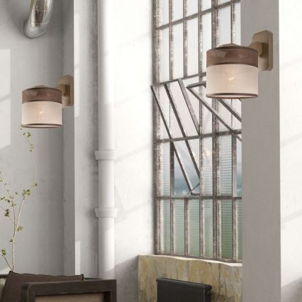 Vägglampa ANDREA 1xE27/60W/230V bok