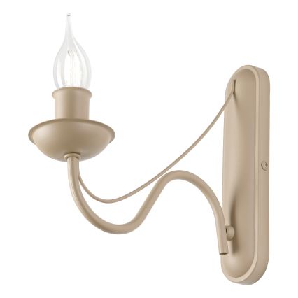 Vägglampa ANTON 1xE14/60W/230V beige