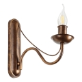 Vägglampa ANTON 1xE14/60W/230V i brons