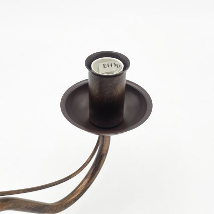 Vägglampa ANTON 1xE14/60W/230V i brons