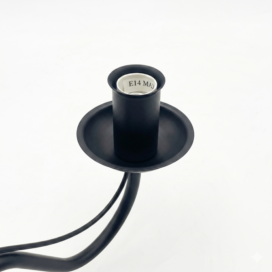 Vägglampa ANTON 1xE14/60W/230V svart