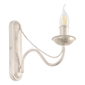 Vägglampa ANTON 1xE14/60W/230V, vit patina