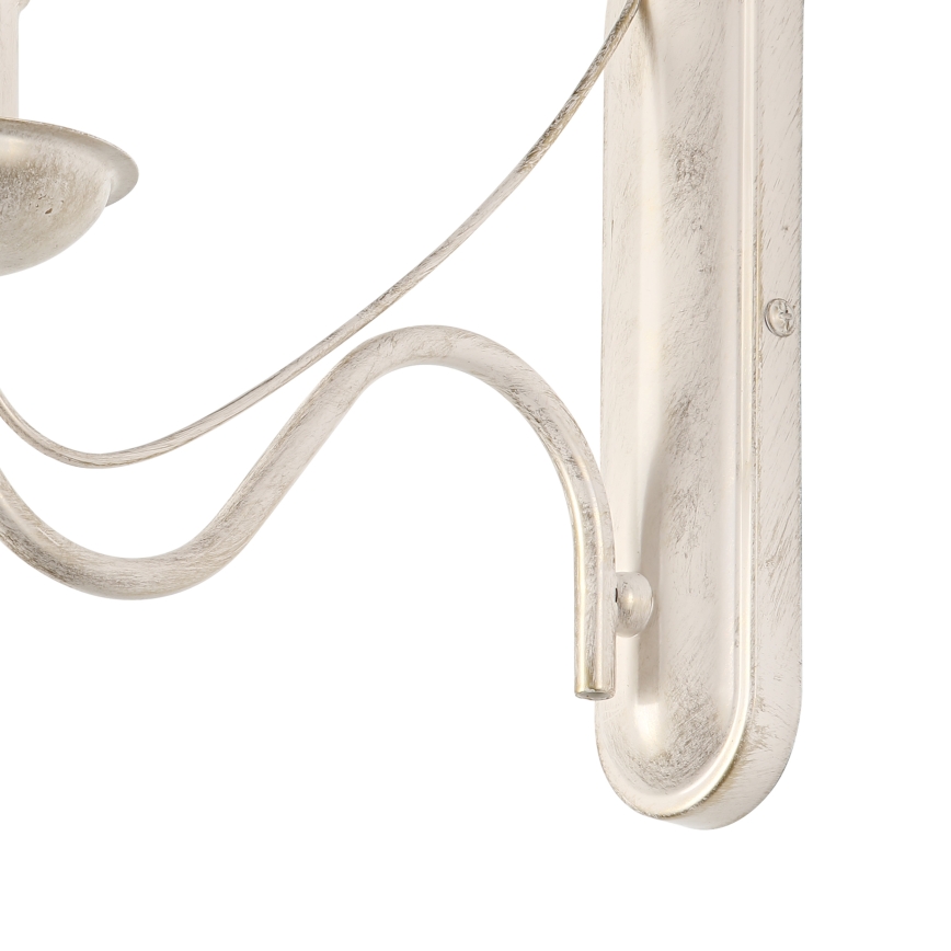 Vägglampa ANTON 1xE14/60W/230V, vit patina