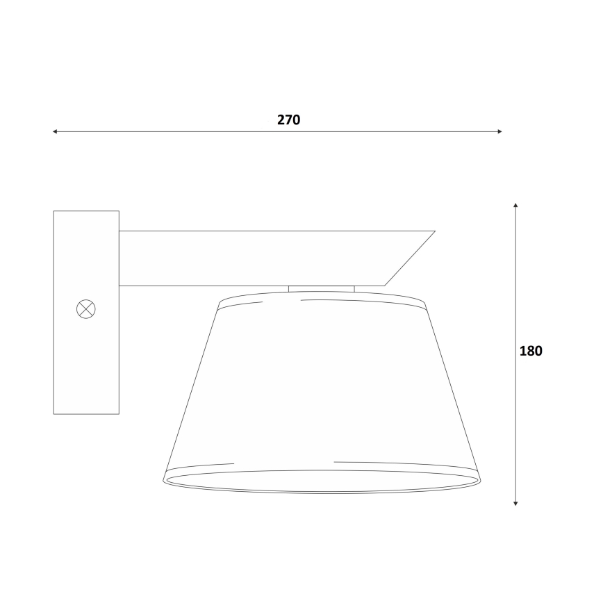 Vägglampa ANTONIO 1xE14/40W/230V bok