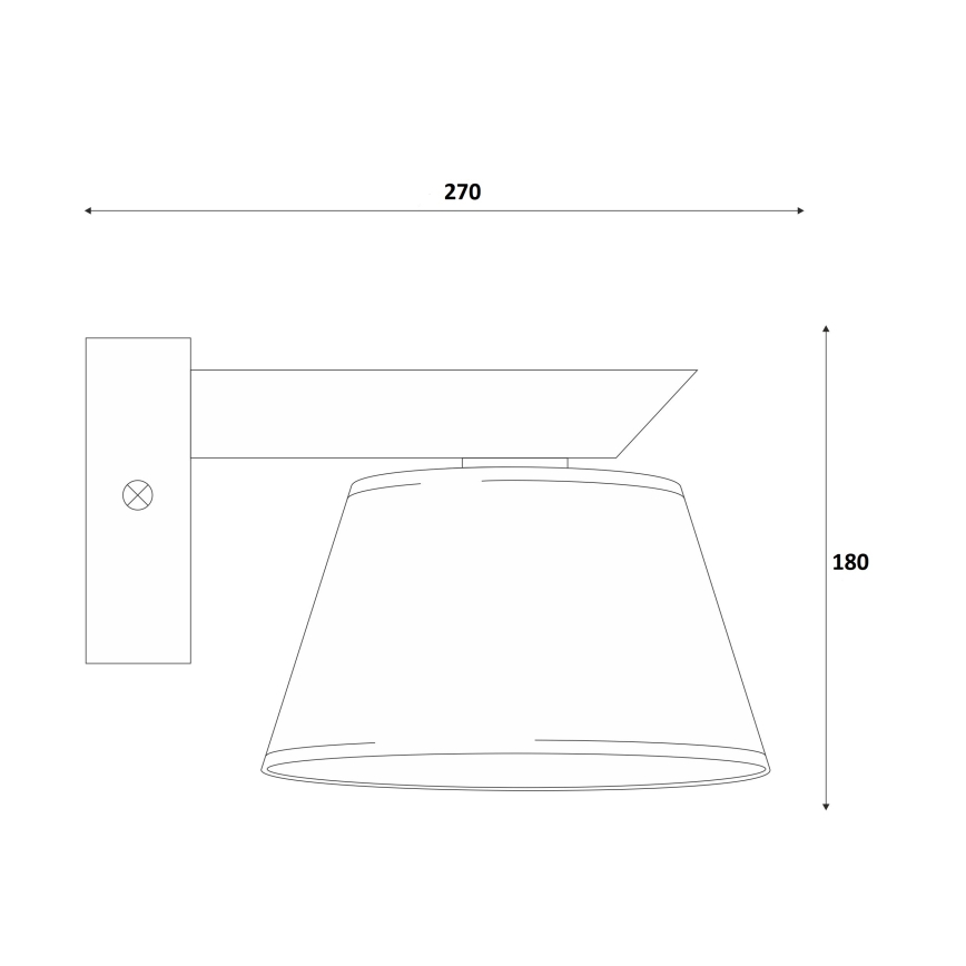 Vägglampa ANTONIO 1xE14/40W/230V bok