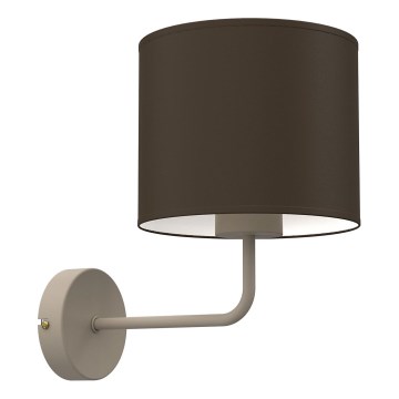Vägglampa ARDEN 1xE27/15W/230V beige/brun