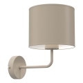 Vägglampa ARDEN 1xE27/15W/230V beige