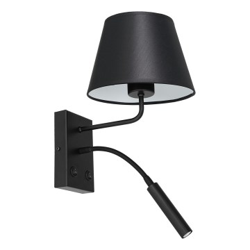 Vägglampa ARDEN 1xE27/60W+1xG9/8W/230V svart/vit
