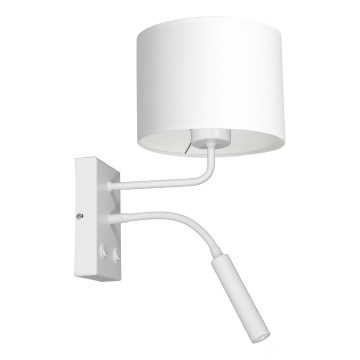 Vägglampa ARDEN 1xE27/60W+1xG9/8W/230V vit