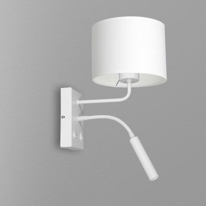 Vägglampa ARDEN 1xE27/60W+1xG9/8W/230V vit