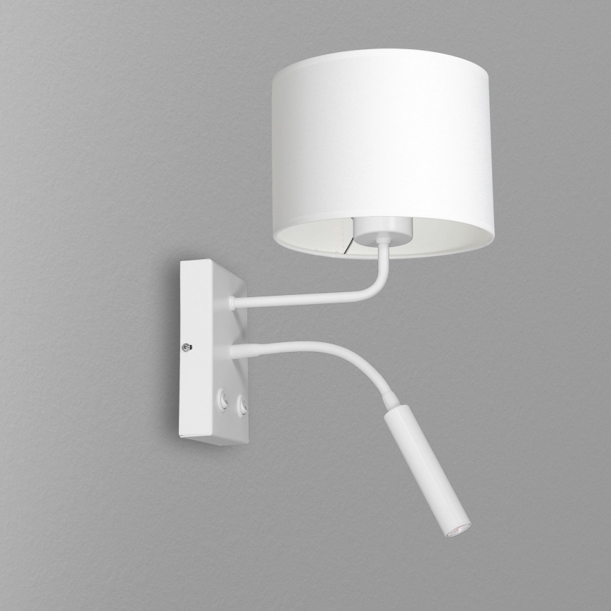 Vägglampa ARDEN 1xE27/60W+1xG9/8W/230V vit